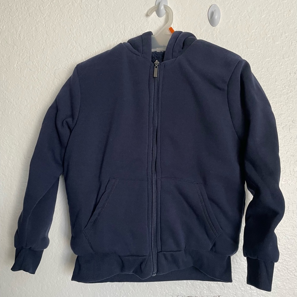 Startingline zip up jacket for boys. Size on tag:10-12. Blue. New without tags.